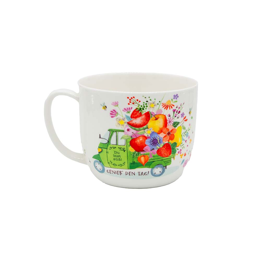 Jumbo-Teetasse „Schönes Leben”, 700 ml