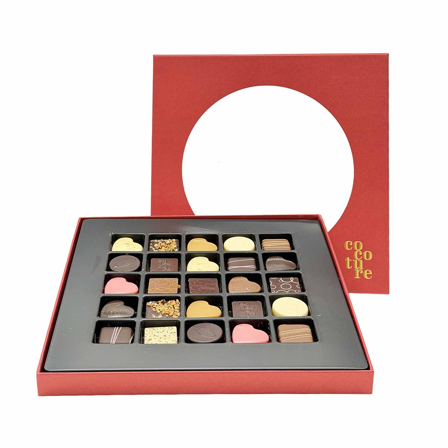 Valentins Pralinenbox mit 25 gefüllten Pralinen im Geschenkformat, 225 g Valentins Pralinenbox mit 25 gefüllten Pralinen im Geschenkformat, 225 g