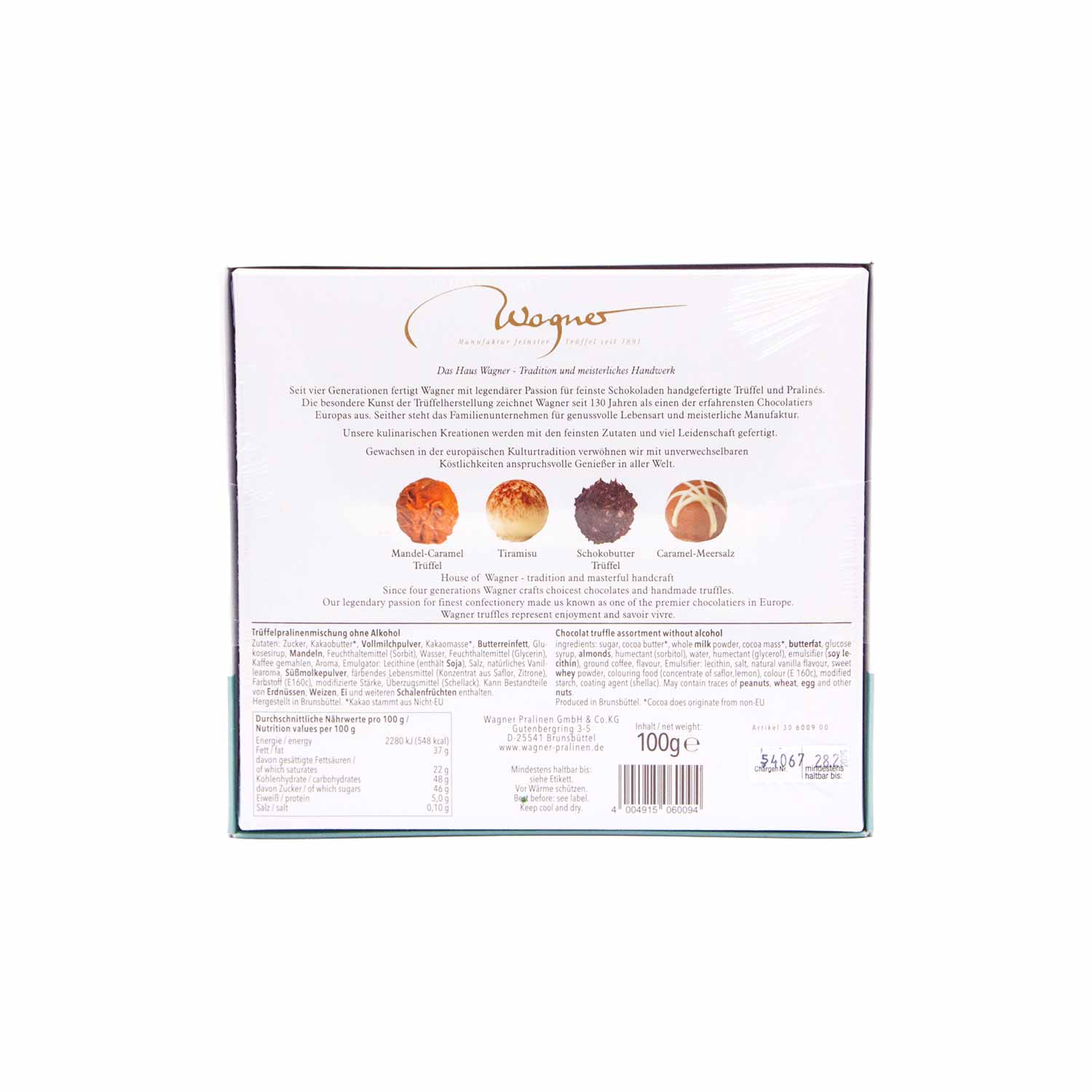 Trüffelpralinenmischung Passion, ohne Alkohol, 100 g Trüffelpralinenmischung Passion, ohne Alkohol, 100 g