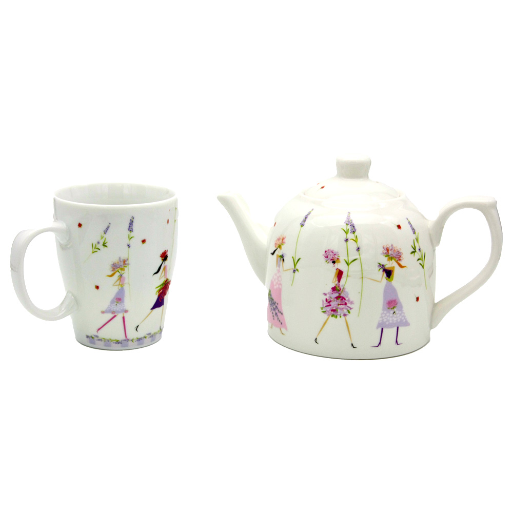 Teetasse „Flower Girls“ aus Porzellan