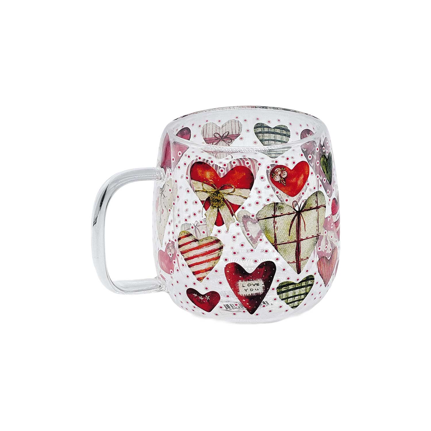 Teetasse „Sweet Hearts“ aus Glas, ca. 400 ml Teetasse „Sweet Hearts“ aus Glas, ca. 400 ml
