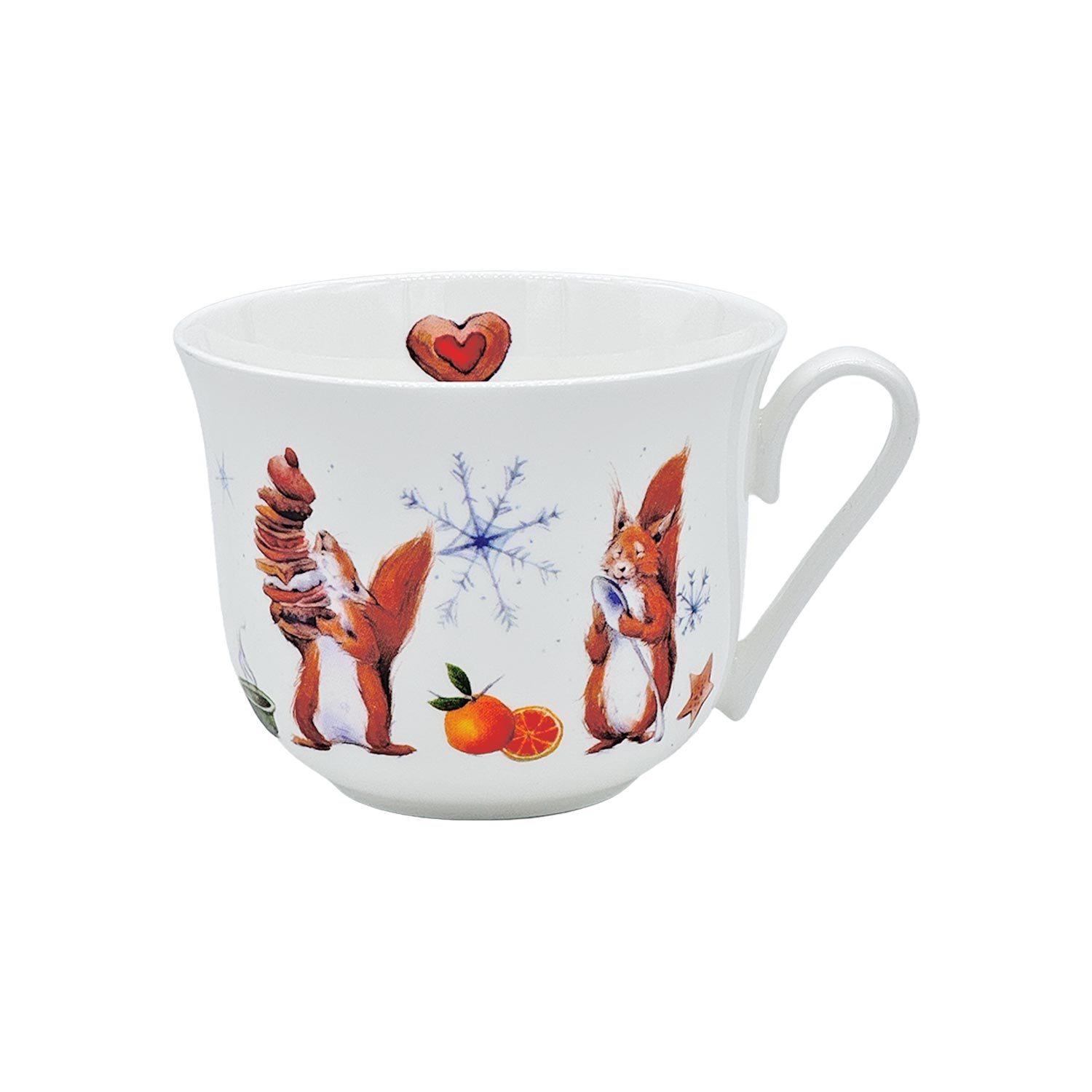 Teetasse „Süßes Eichhörnchen“ - Brilliantporzellan, ca. 400 ml Teetasse „Süßes Eichhörnchen“ - Brilliantporzellan, ca. 400 ml
