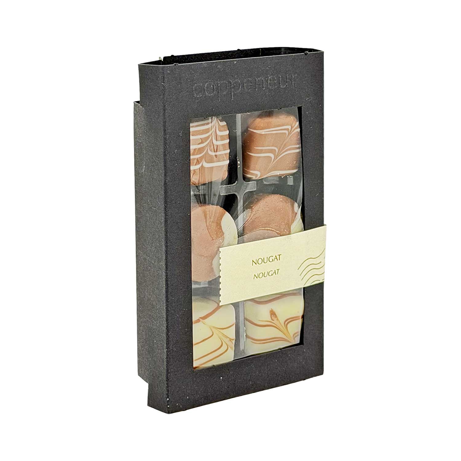 Coppeneur Sélection Nougat – Edle Nougatpralinen ohne Alkohol, 6 Stück