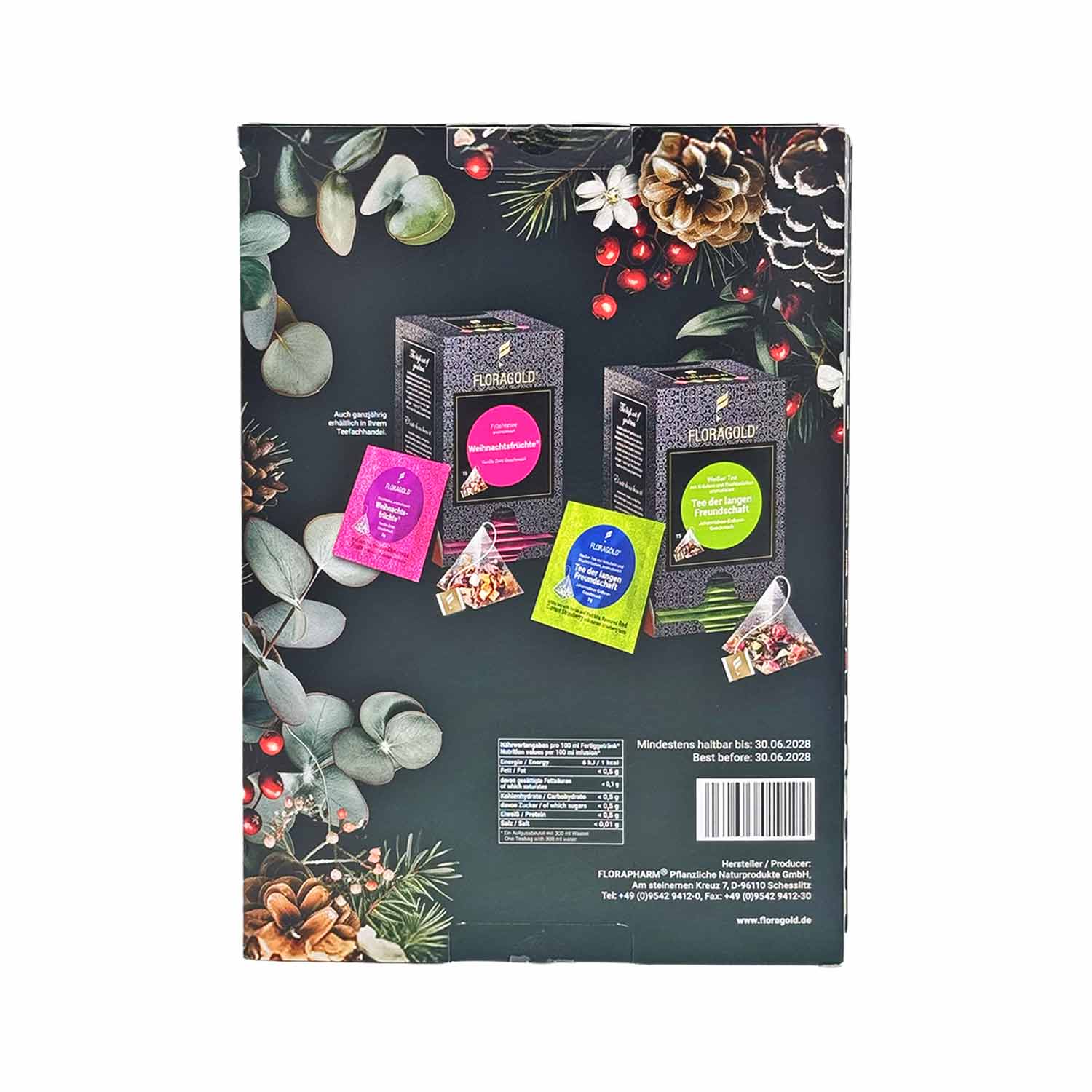 Floragold Tee-Adventskalender – Edler Teegenuss im stilvollen Booklet Floragold Tee-Adventskalender – Edler Teegenuss im stilvollen Booklet