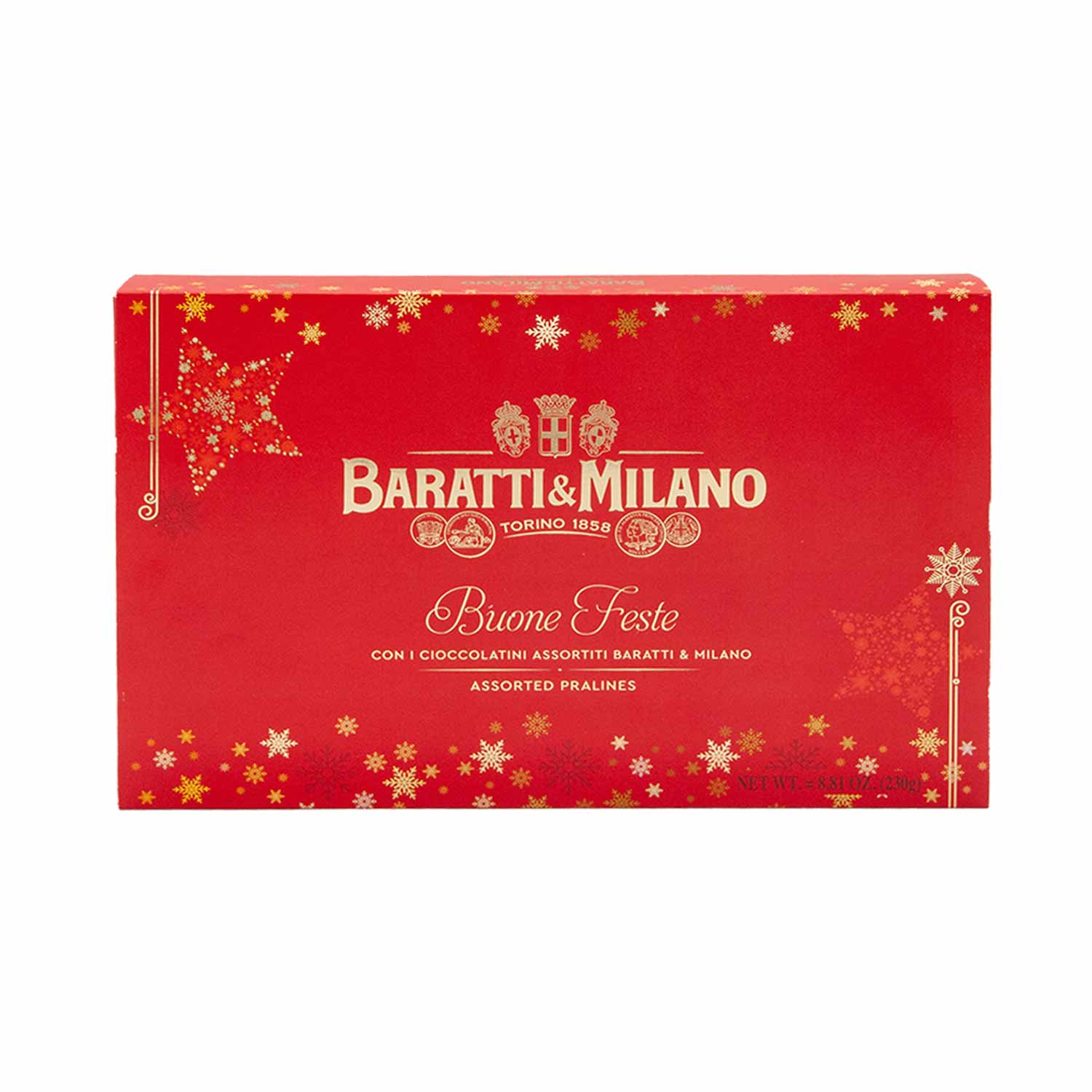 Baratti & Milano Geschenkbox mit Auswahl an italienischen Pralinen, 230g