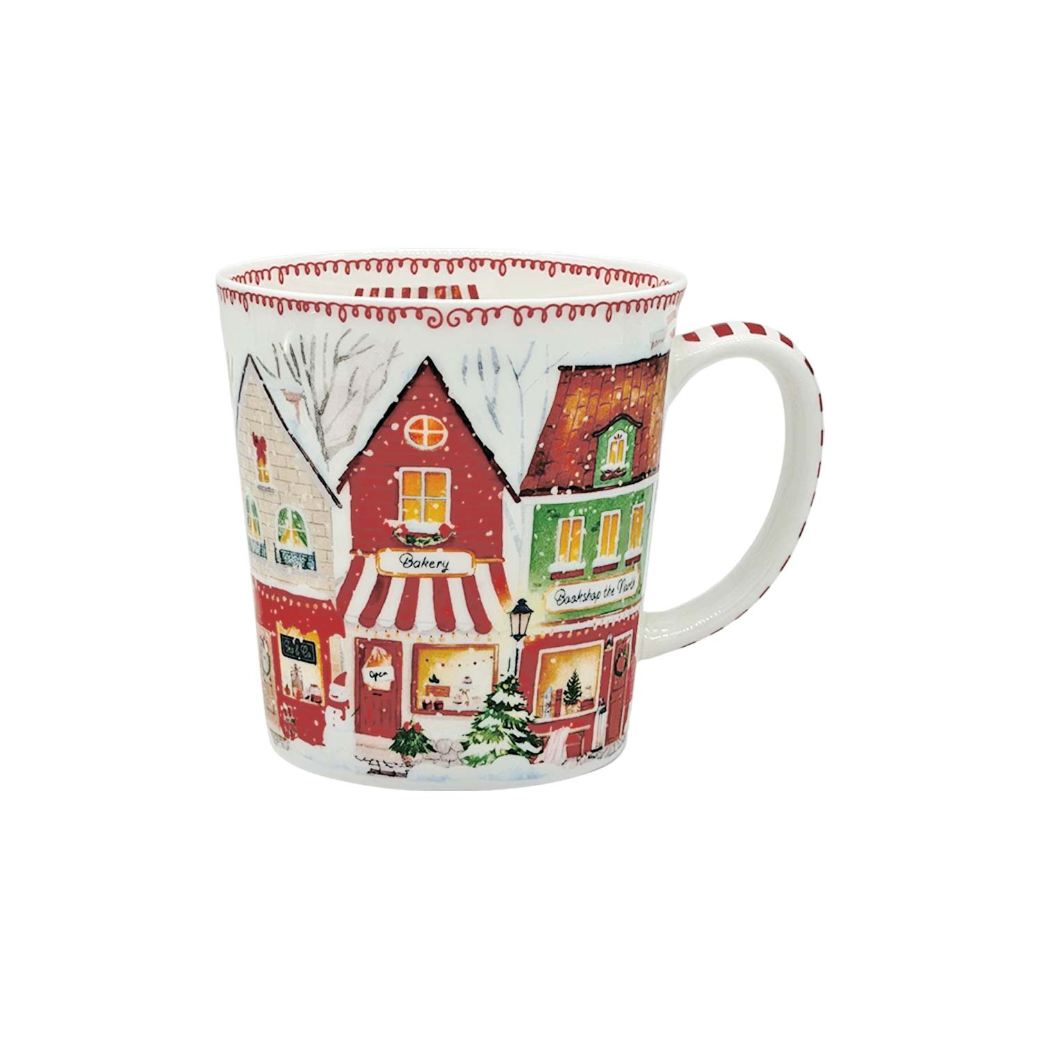 Teetasse „Winterdorf“ aus Fine Bone China – 500 ml Teetasse „Winterdorf“ aus Fine Bone China – 500 ml