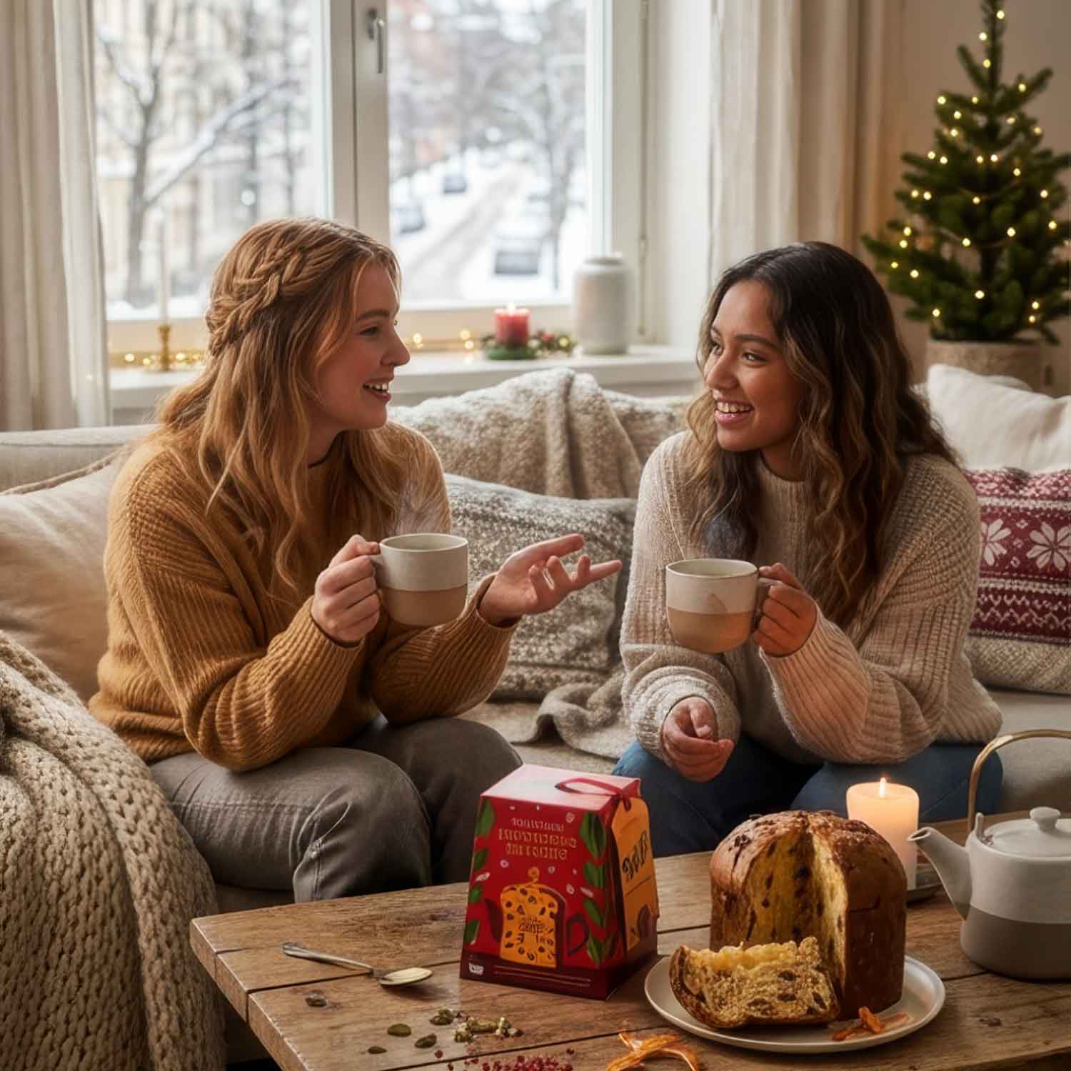 English Tea Shop BIO Tee-Geschenkbox „Panettone“ – 10 Pyramidenbeutel