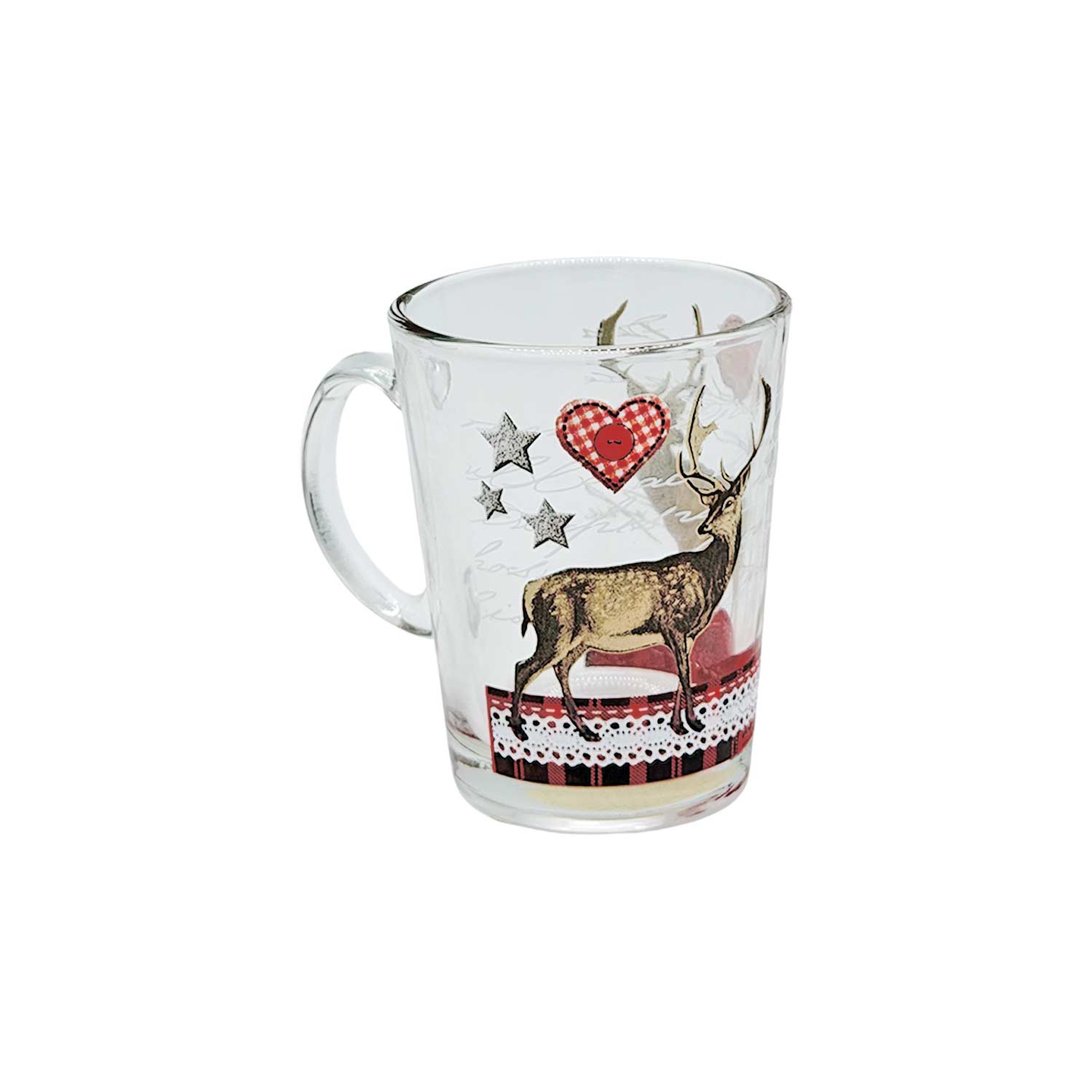 Teeglas mit Hirschmotiv – 200 ml