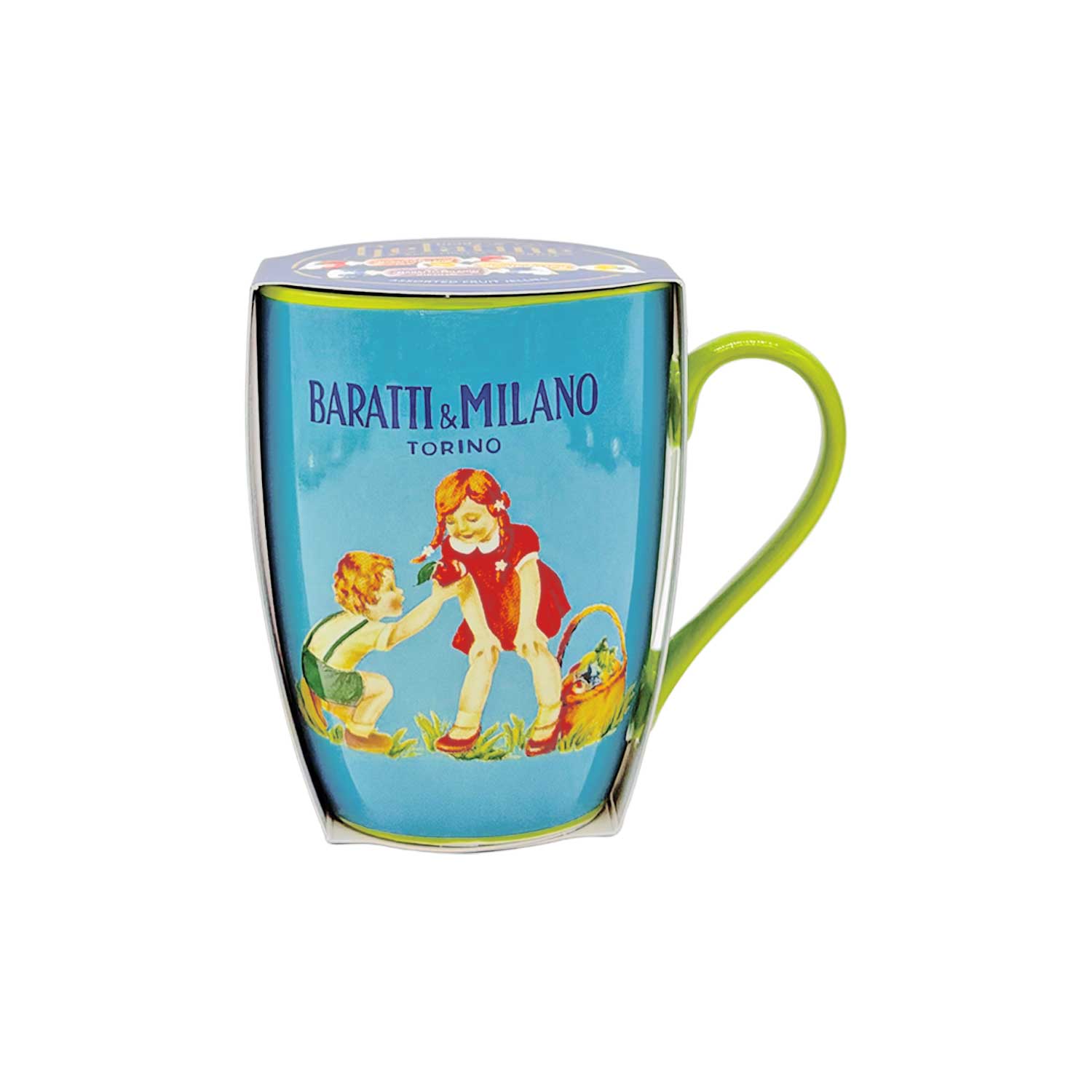 Baratti & Milano Fruchtgelee-Mischung in Vintage-Tasse, blau Baratti & Milano Fruchtgelee-Mischung in Vintage-Tasse, blau
