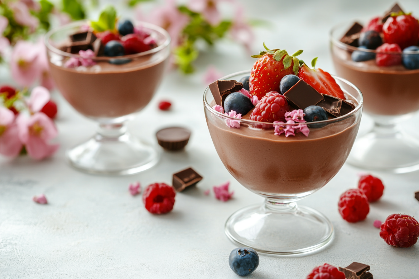 Schokoladen Tee Mousse Rezept zu Ostern