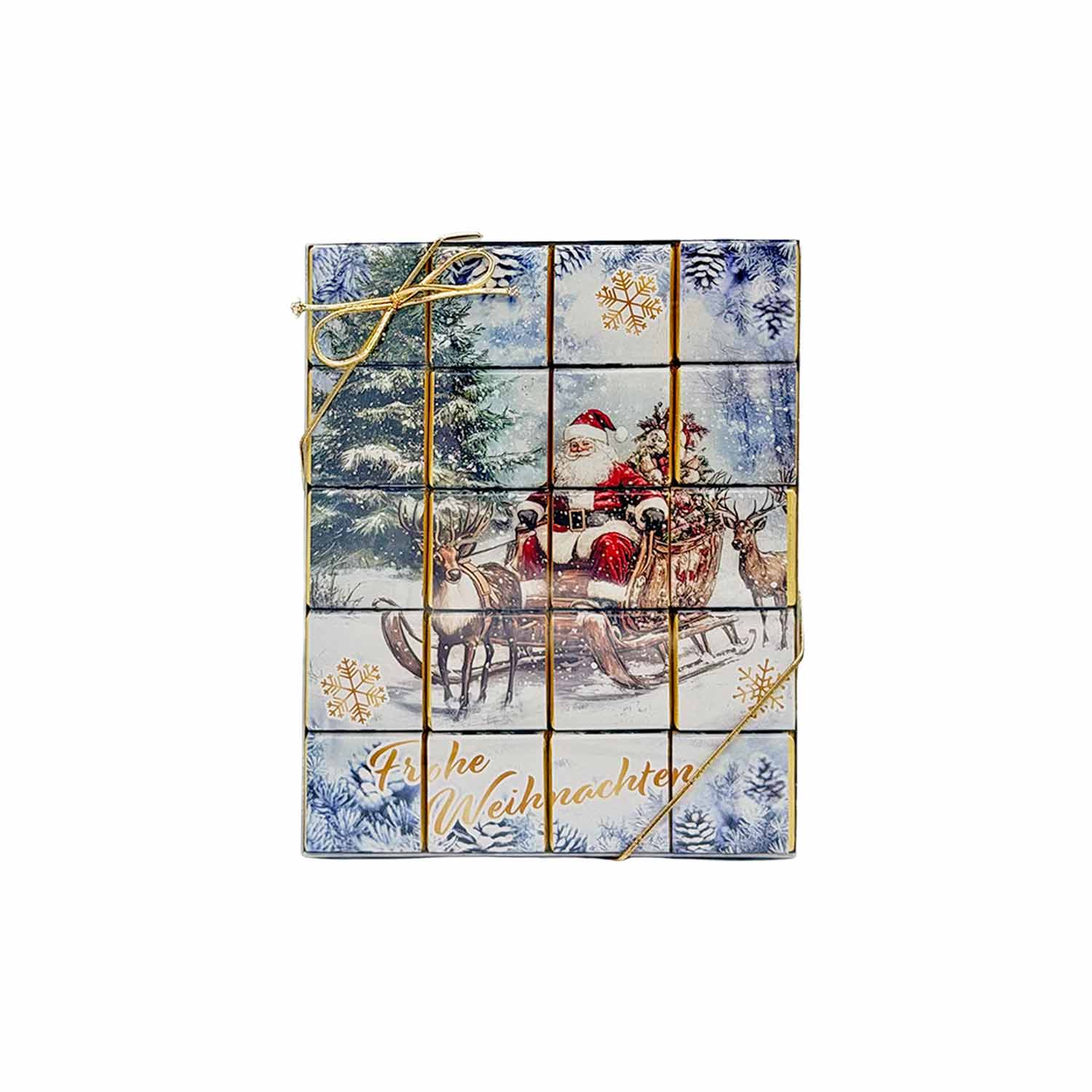 Weihnachts-Schokotäfelchen – 20 Stück Milchschokolade, 100 g
