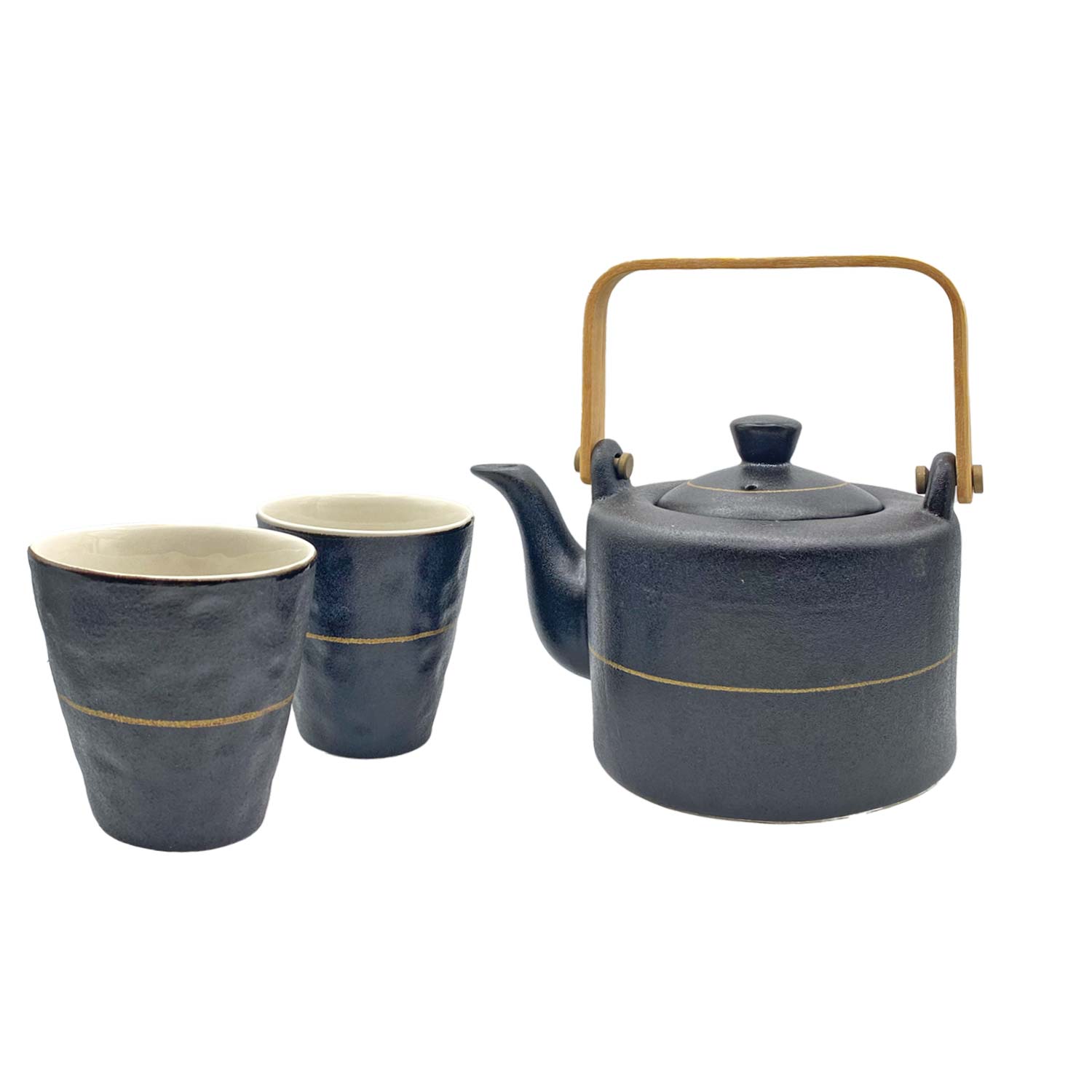 Tee-Set Felipa, 3-teilig, schwarz/gold Tee-Set Felipa, 3-teilig, schwarz/gold