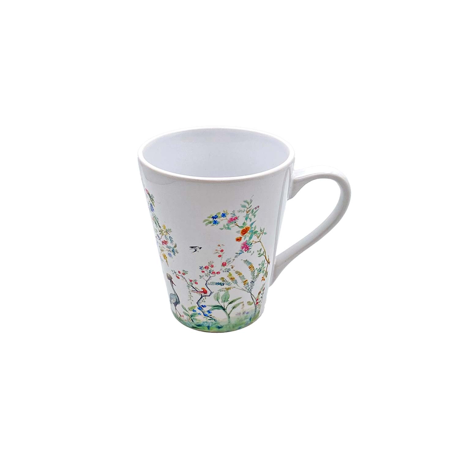 Teetasse Kranich mit Blumen, 300 ml