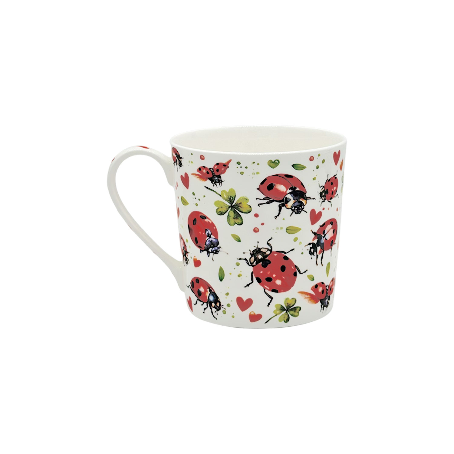 Jumbobecher „Marienkäferflug“ – Fine Bone China Tasse 400 ml mit liebevollem Marienkäfer-Motiv Jumbobecher „Marienkäferflug“ – Fine Bone China Tasse 400 ml mit liebevollem Marienkäfer-Motiv