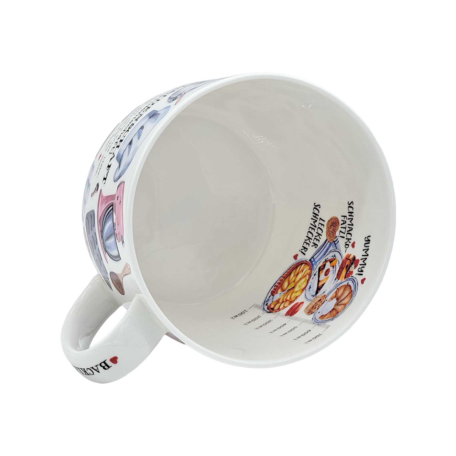Jumbo-Teetasse „Backleidenschaft“ – 700 ml, Fine Bone China