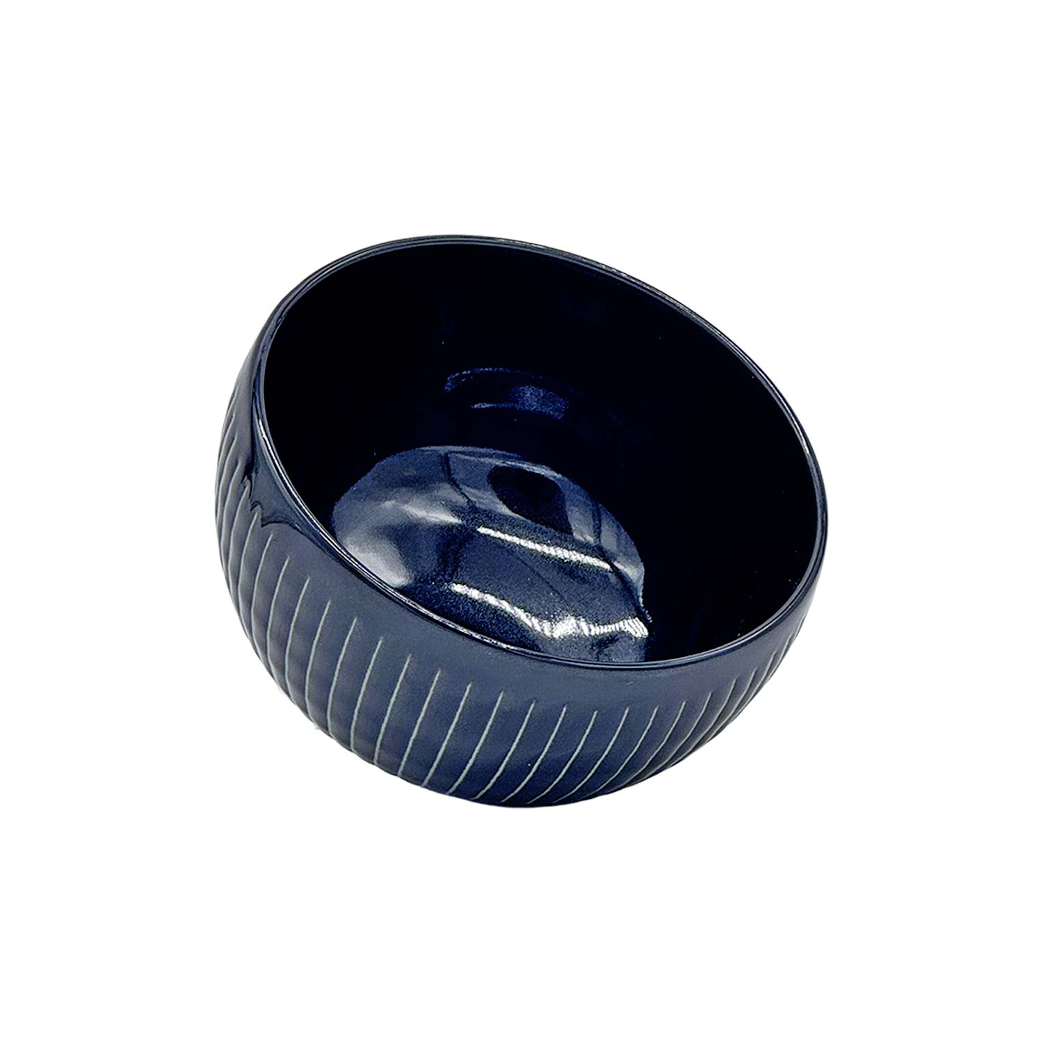 Japanische Matcha Schale – Tokusa, dunkelblau, Porzellan Japanische Matcha Schale – Tokusa, dunkelblau, Porzellan