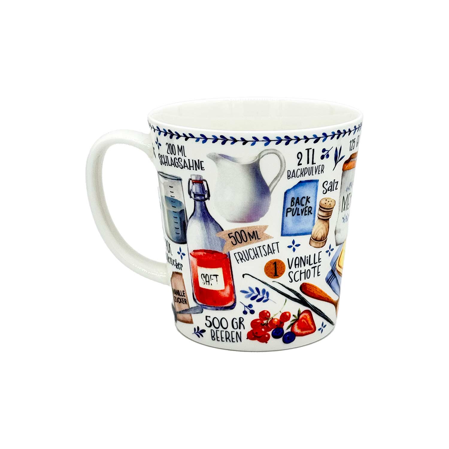 Teetasse „Sahnewaffeln“ – Rezepttasse für echte Naschkatzen Teetasse „Sahnewaffeln“ – Rezepttasse für echte Naschkatzen