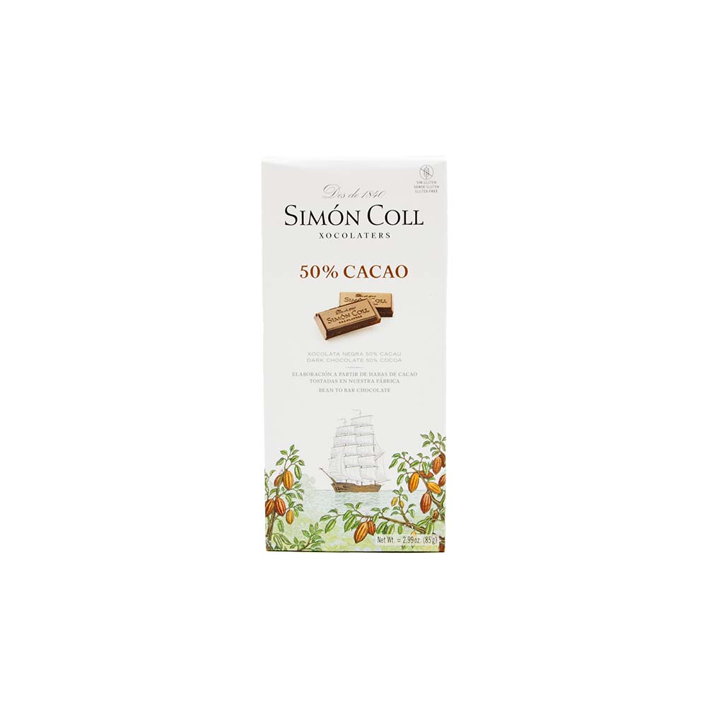 Simon Coll dunkle Schokolade 50%, 85 g