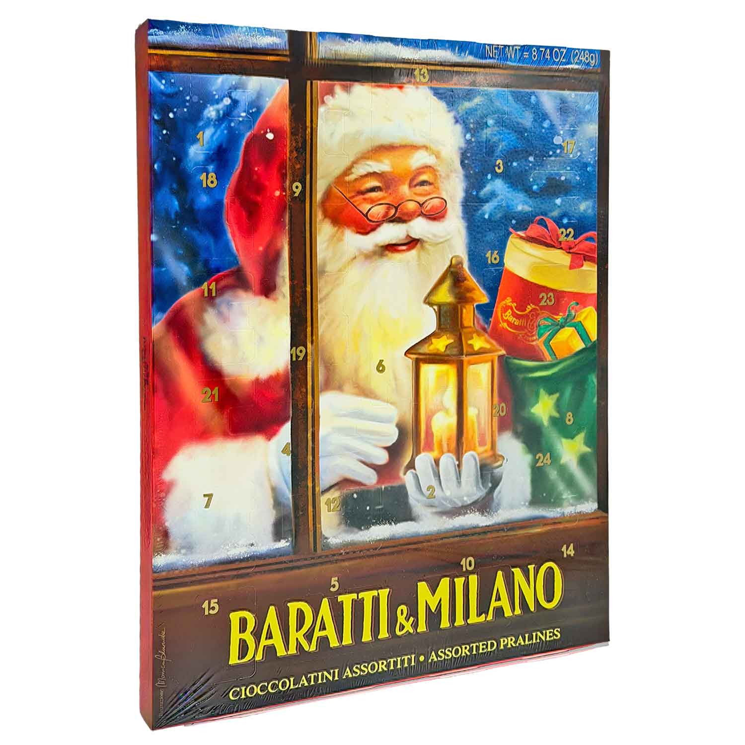 Baratti & Milano Adventskalender mit feinen Pralinen – 248 g