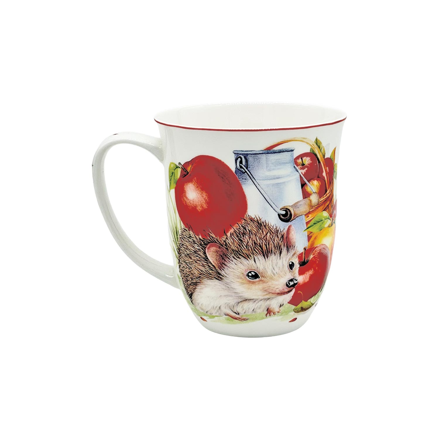 Jumbobecher „Igel & Apfel“ – Fine Bone China Tasse 400 ml mit liebevollem Herbstmotiv Jumbobecher „Igel & Apfel“ – Fine Bone China Tasse 400 ml mit liebevollem Herbstmotiv