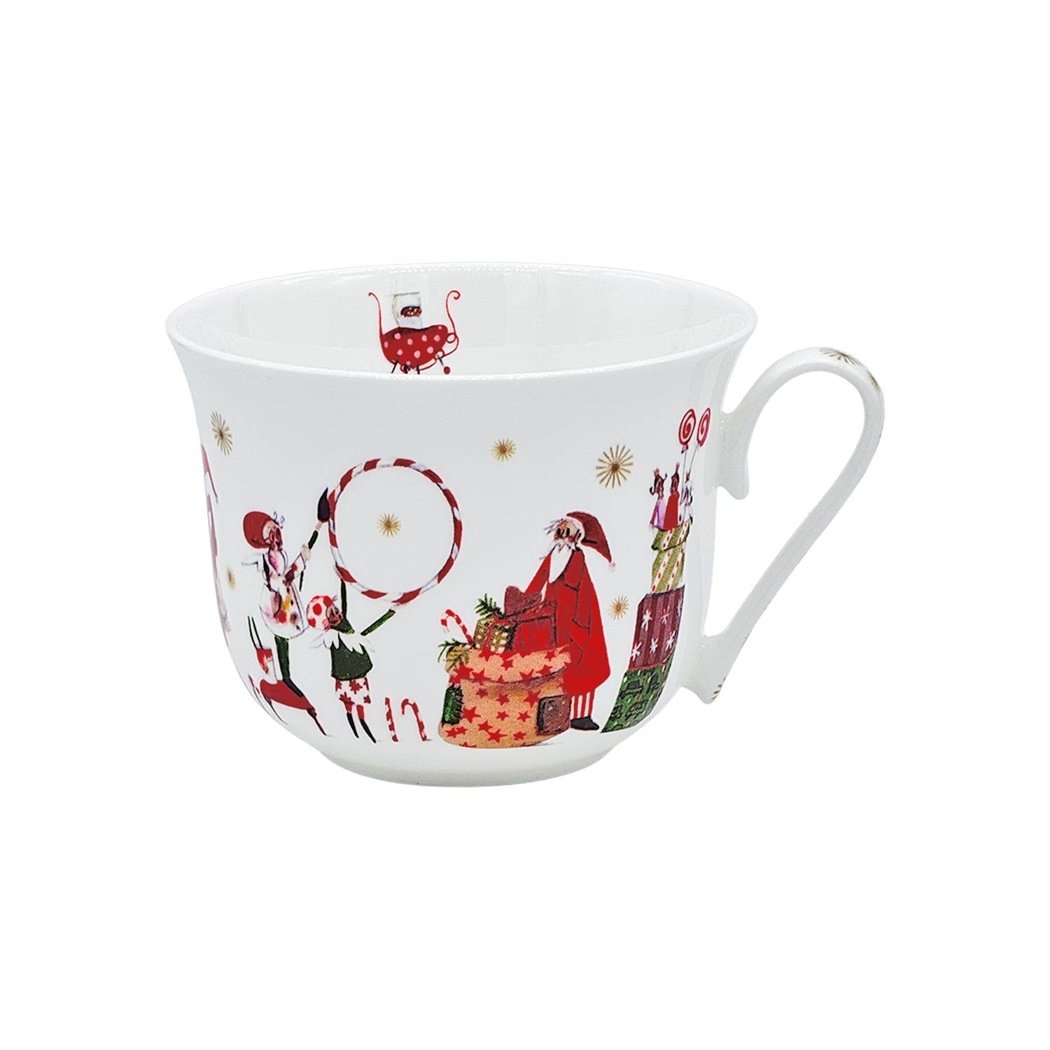 Teetasse „Weihnachtswerkstatt“ - Brilliantporzellan, ca. 400 ml Teetasse „Weihnachtswerkstatt“ - Brilliantporzellan, ca. 400 ml