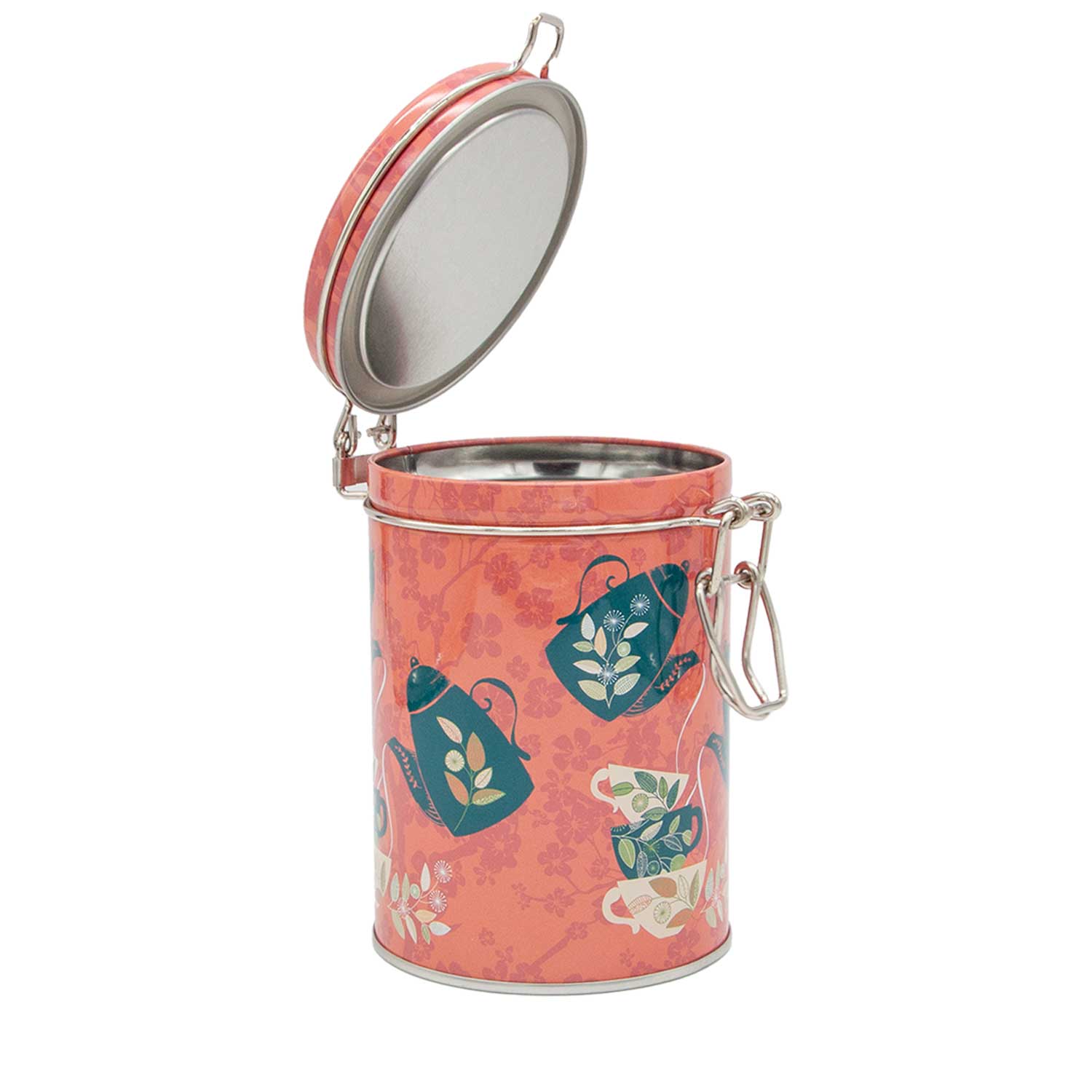 Teedose „Teekannen“ mit Bügeldeckel, ca. 140 g
