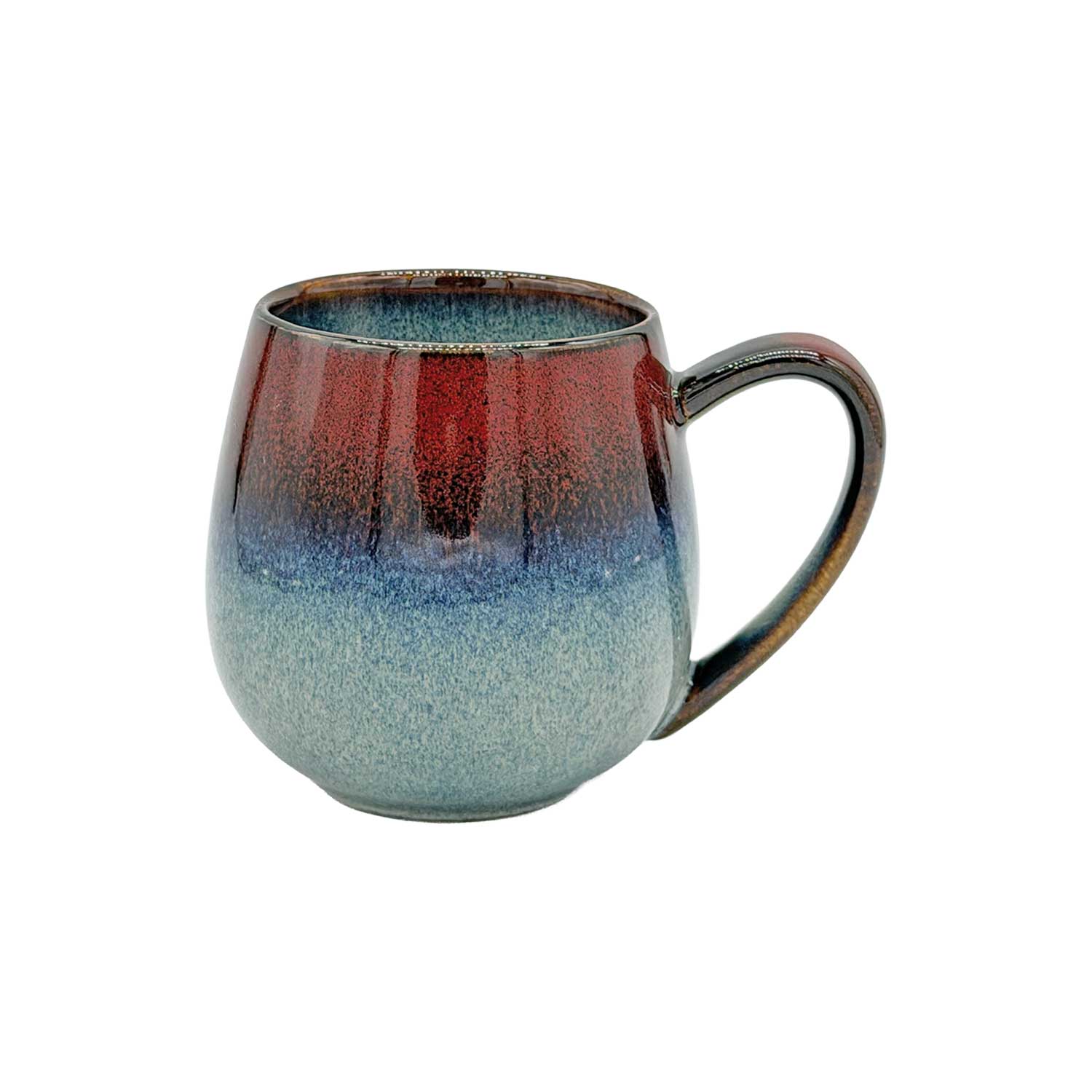 Kräuterteetasse Hellblau/Braun, 3-teilig, 350 ml