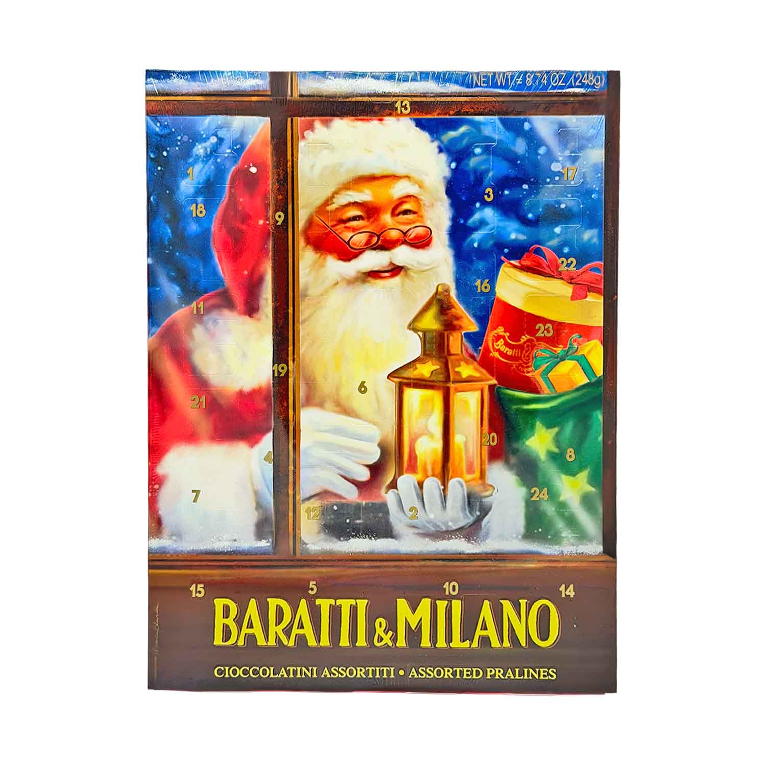 Baratti & Milano Adventskalender mit feinen Pralinen – 248 g
