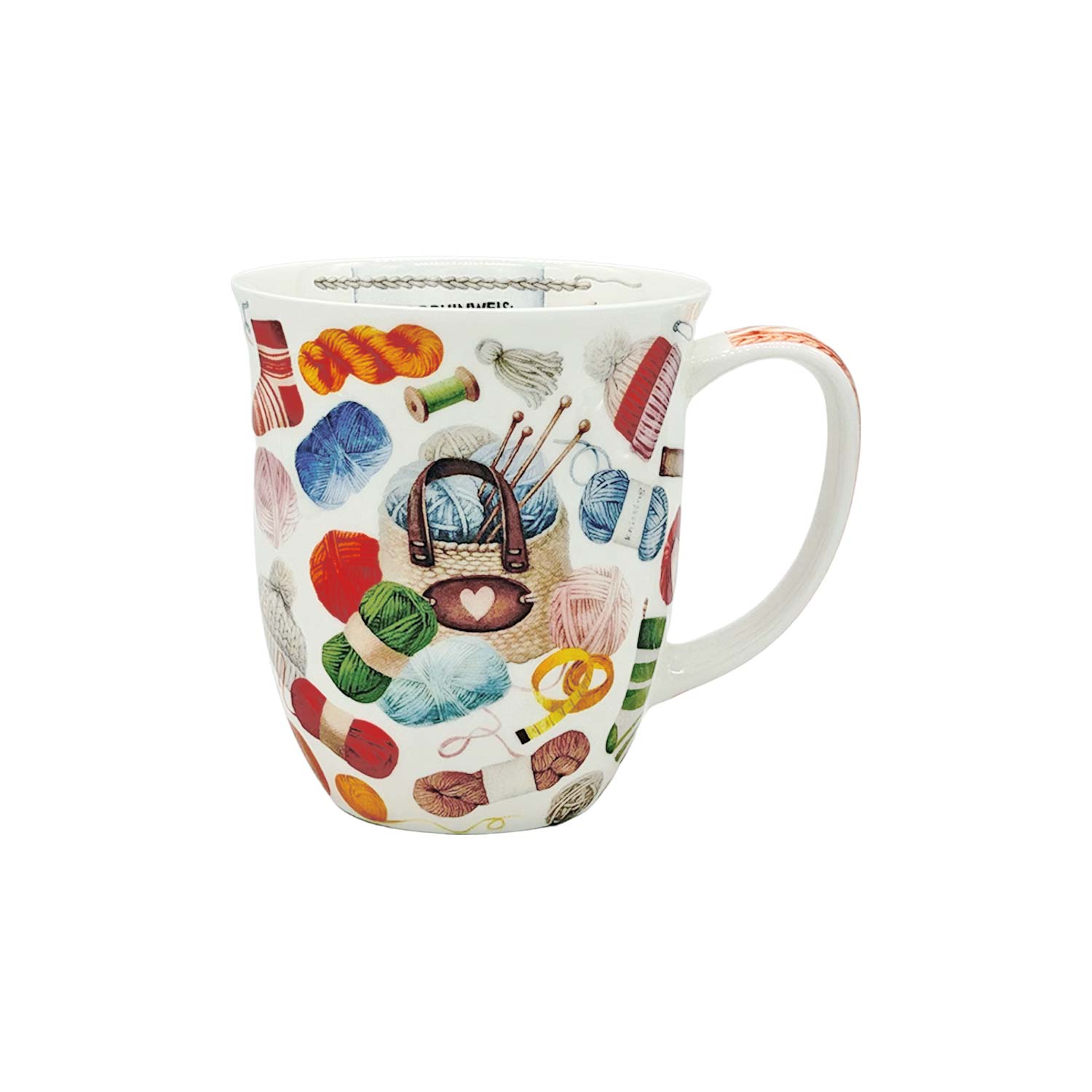 Teebecher „Strickliebe“ aus Fine Bone China – 400 ml Teebecher „Strickliebe“ aus Fine Bone China – 400 ml