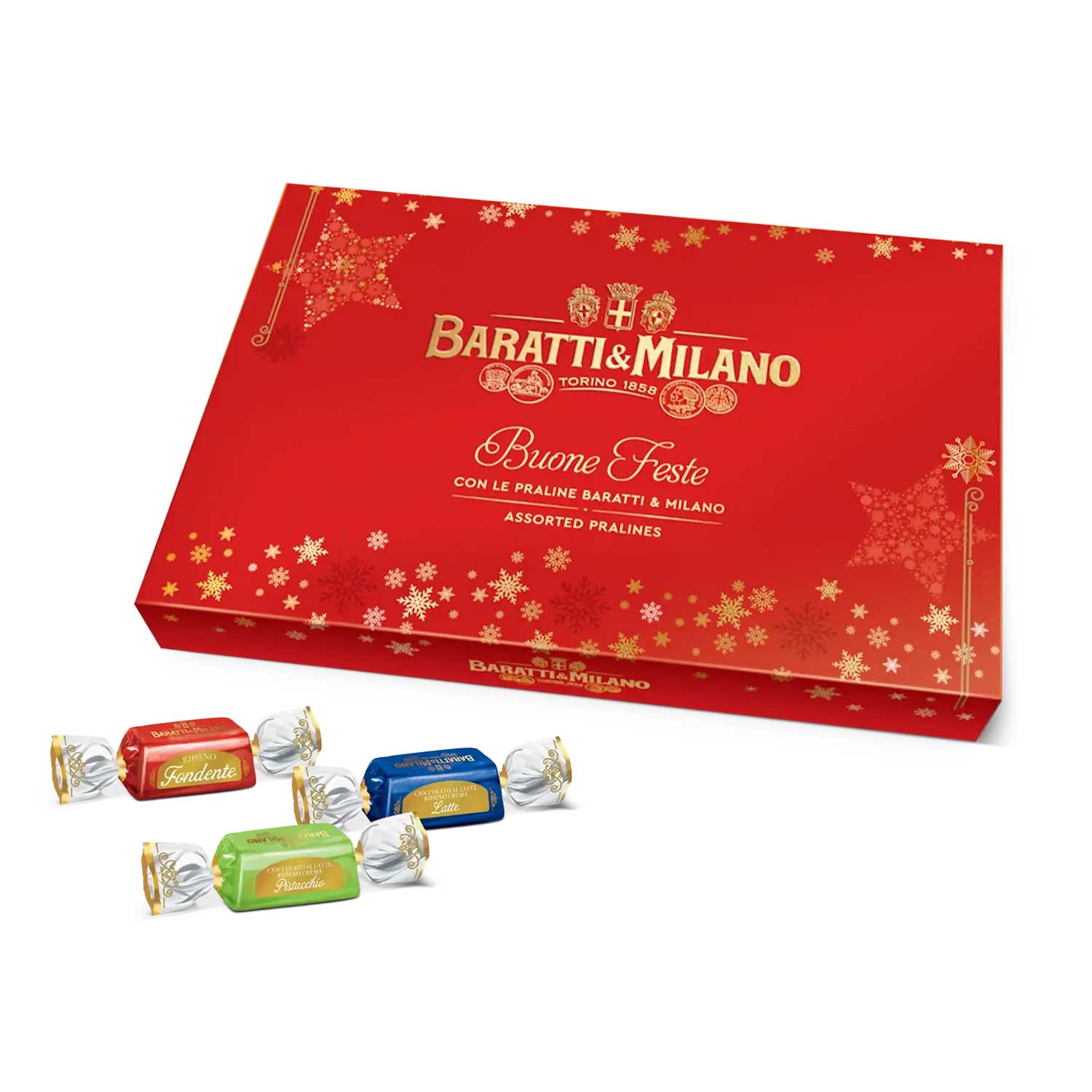 Baratti & Milano Geschenkbox mit Auswahl an italienischen Pralinen, 230g