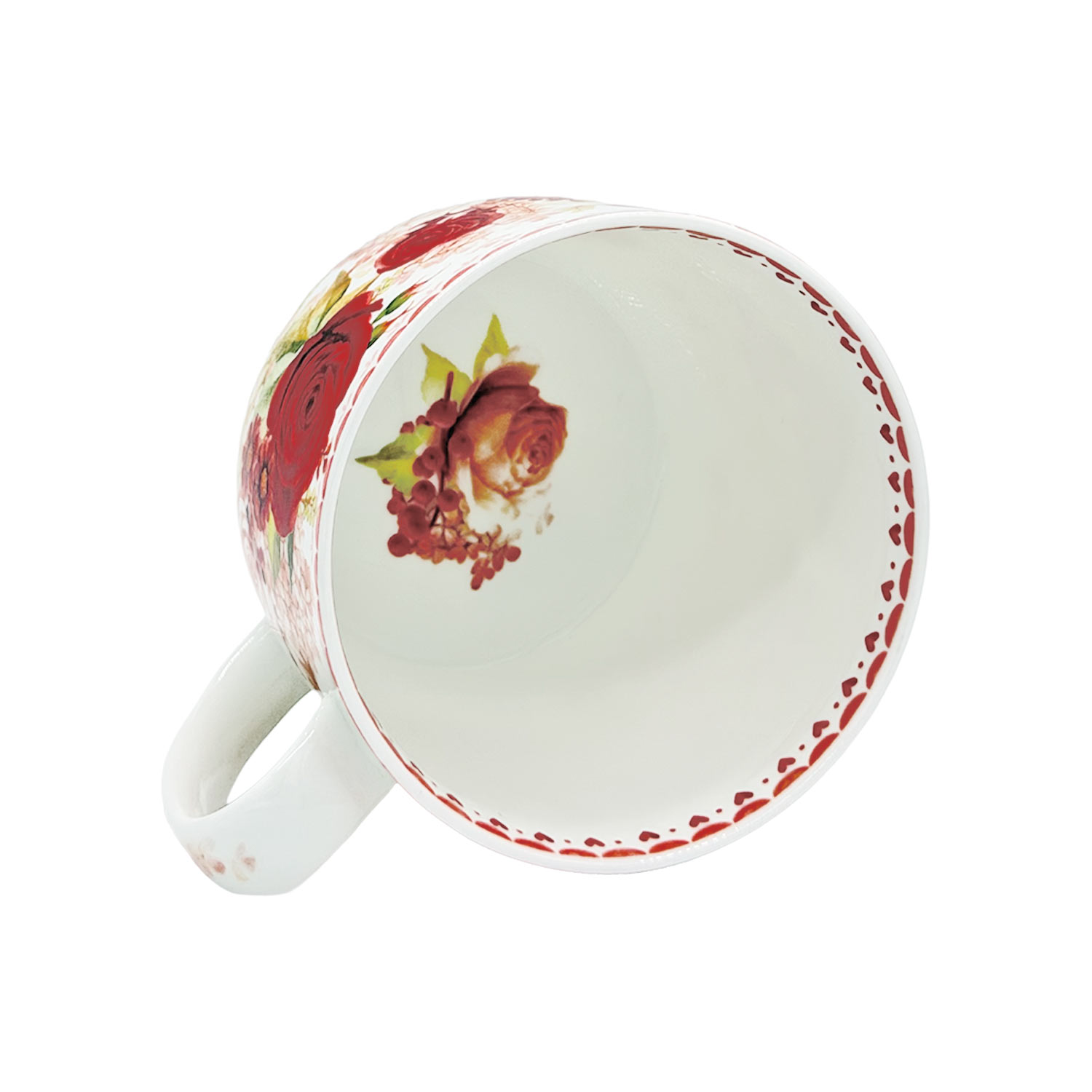 Jumbotasse „Rosenliebe“ – 500 ml Fine Bone China