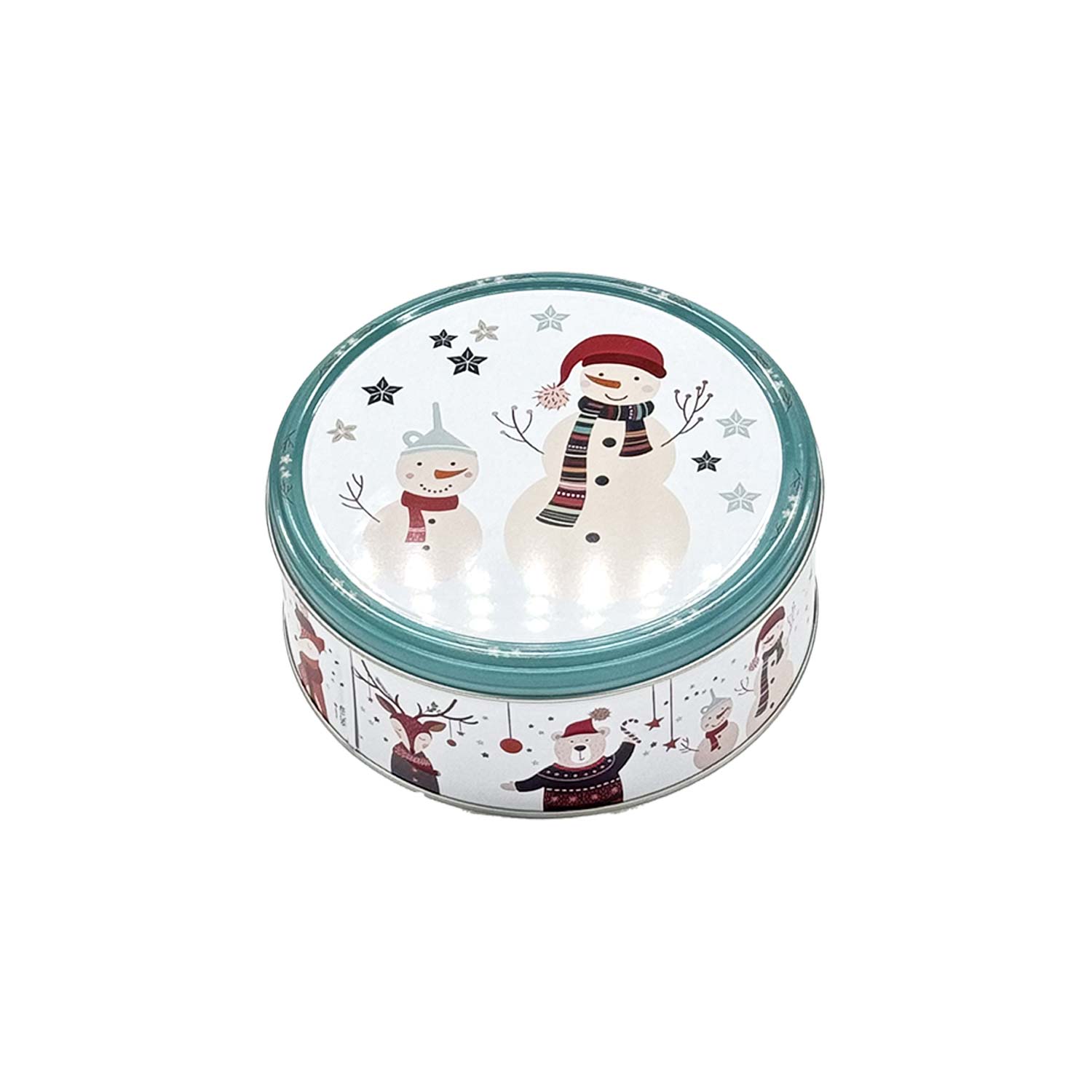 Dänische Butterkeksdosen „Winterwald“ – Motiv Schneemann