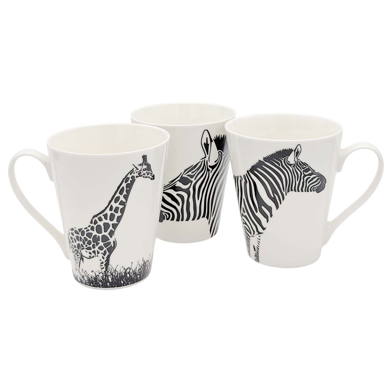 Kaffee- und Teetassen-Set „Afrika“ – 3-teilig