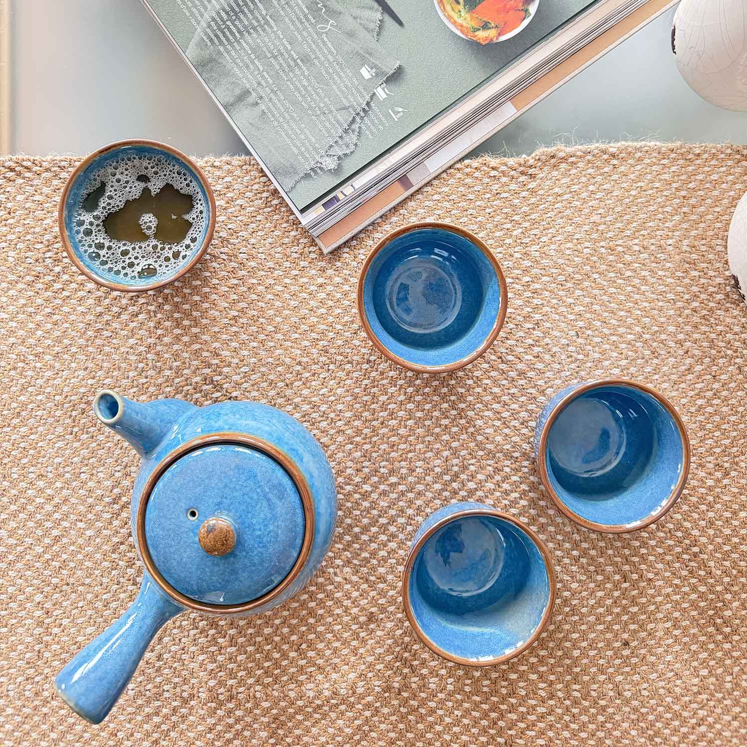 Japanisches Kyusu Teeset „Nagisa“ – Ruhe, Tiefe & authentischer Teegenuss