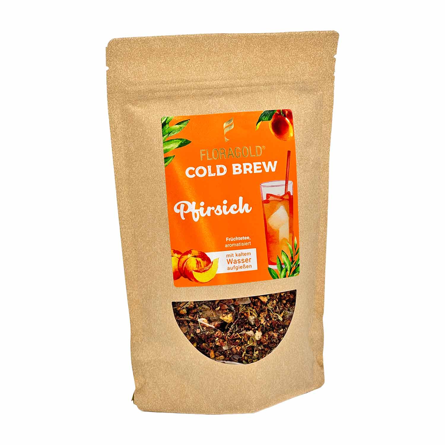 Cold Brew Pfirsich – aromatisierter Früchtetee 