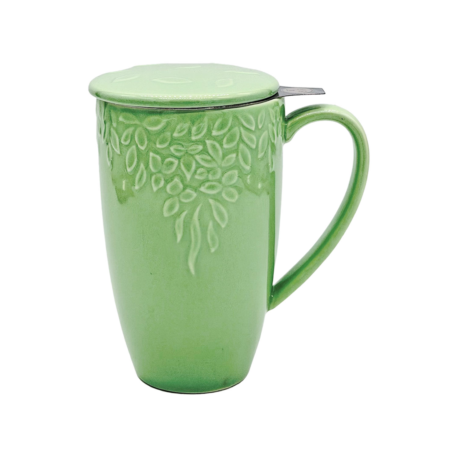 Kräuterteetasse „Bloom“ mit Teesieb & Deckel in grün, 300 ml Kräuterteetasse „Bloom“ mit Teesieb & Deckel in grün, 300 ml
