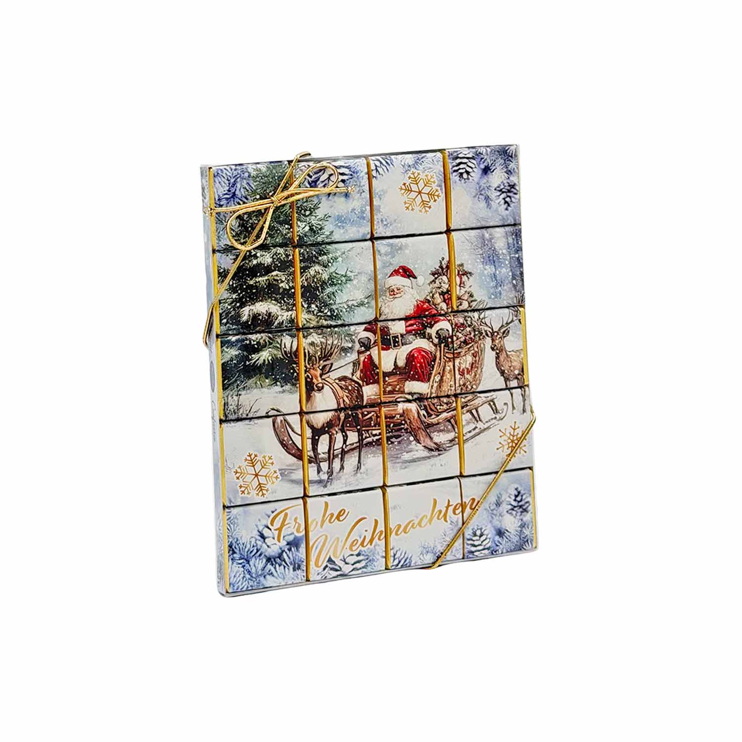 Weihnachts-Schokotäfelchen – 20 Stück Milchschokolade, 100 g